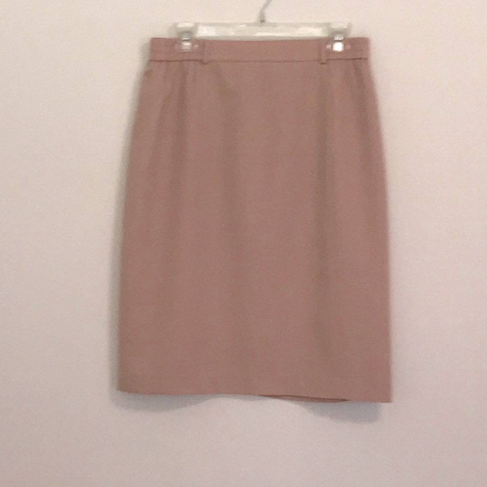 Basler Wool Skirt M Blush Pink Waist 31”